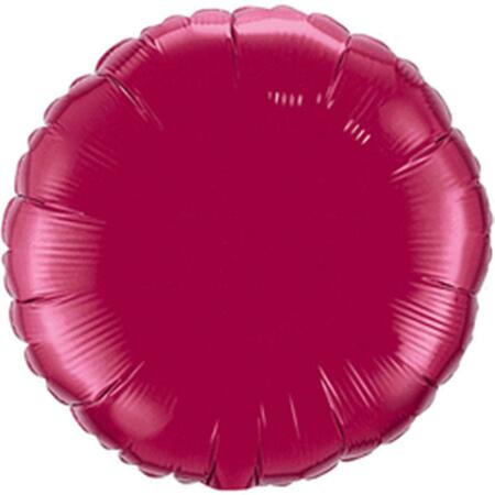 PIONEER 18 in. Burgundy Round Wholesale Balloon 17880